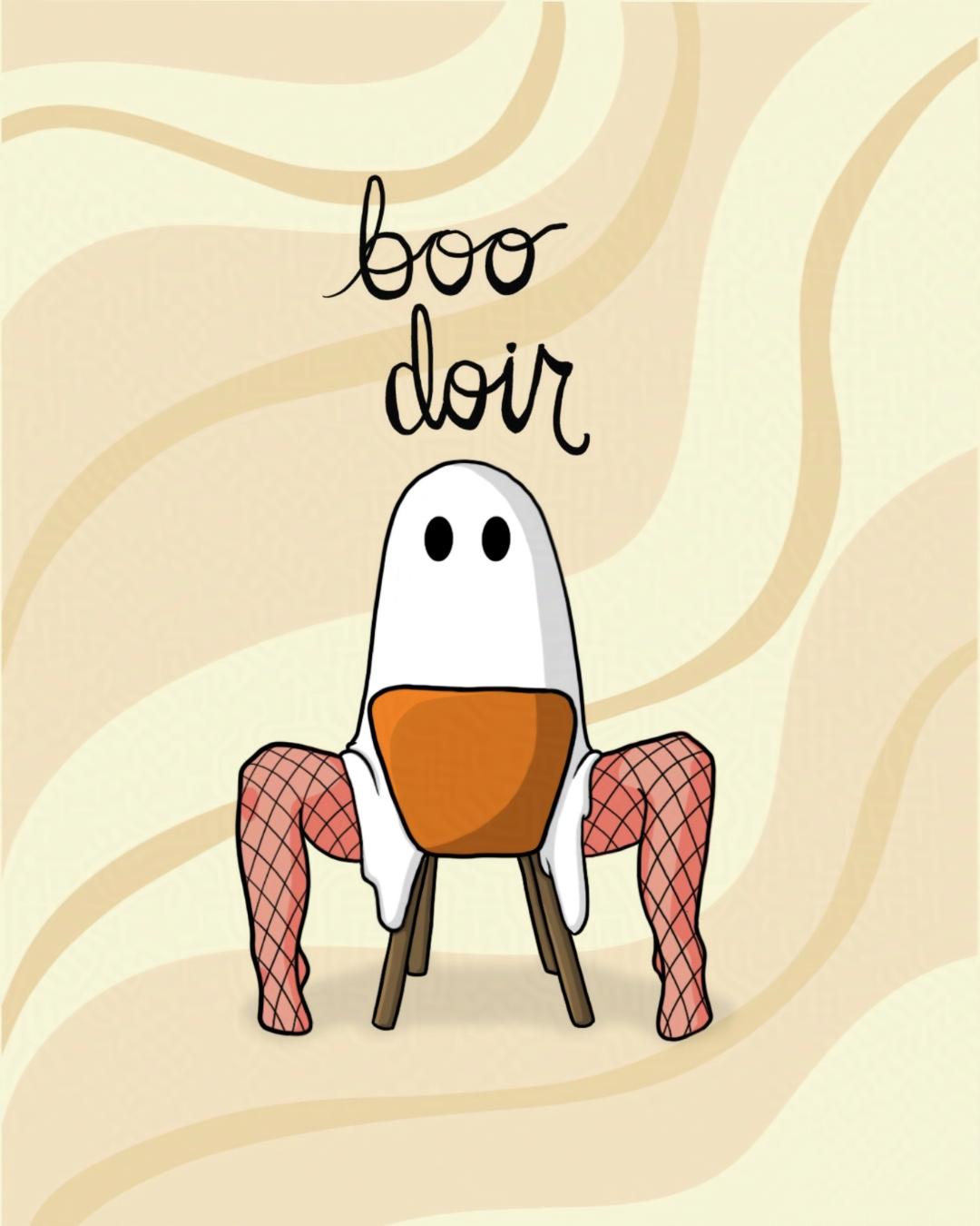 Boo-Doir #1 Postcard Print